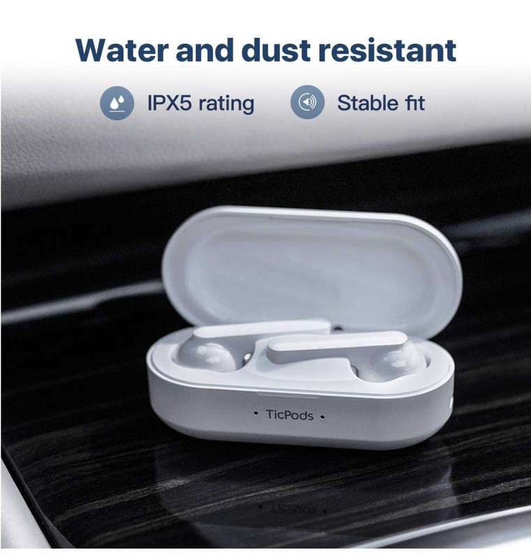 TICPODS FREE WIRELESS BLUETOOTH EARBUDS ICE WHITE