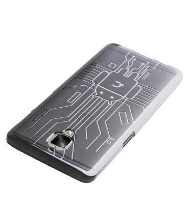 ONEPLUS 3 BUGDROID CIRCUIT CASE CLEAR | CRUZERLITE