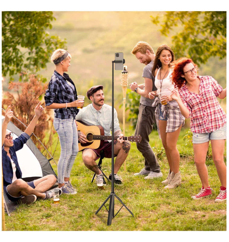 ATUMTEK TRIPOD SELFIE STICK 51" WITH BLUETOOTH REMOTE BLACK