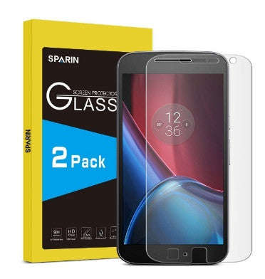 MOTO G PLUS 4TH GEN PREMIUM TEMPERED GLASS SCREEN PROTECTOR 9H 2PK | SPARIN