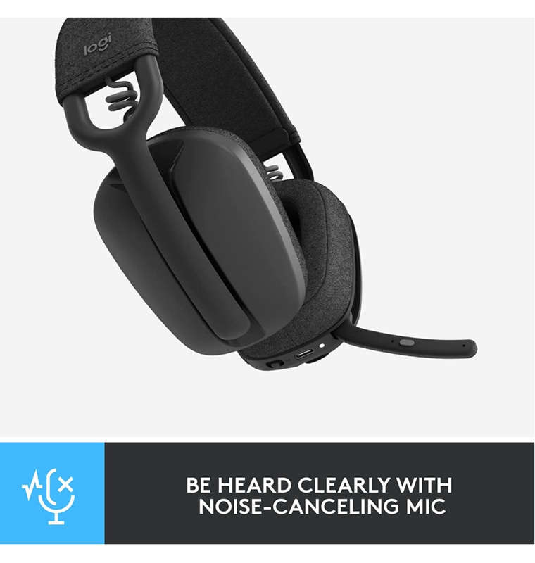 LOGITECH ZONE VIBE 100 WIRELESS HEADPHONES GRAPHITE