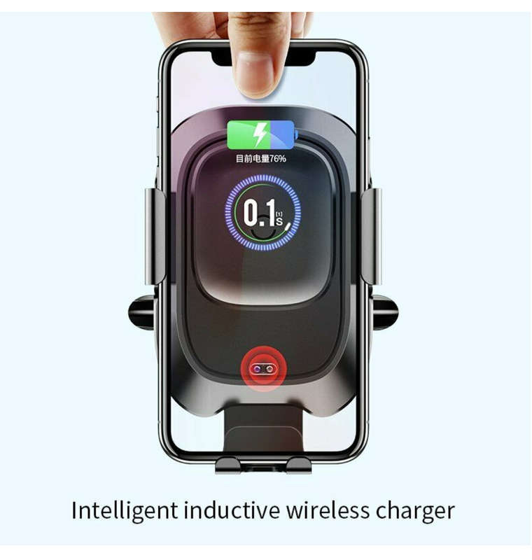 BASEUS 10W WIRELESS CAR CHARGER VENT MOUNT WITH IR SENSOR