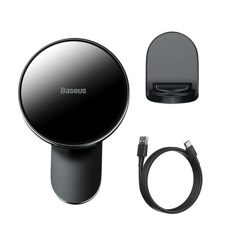 BASEUS 15W WIRELESS MAGNETIC CAR CHARGER VENT/DASH MOUNT FOR IPHONE 12 SERIES