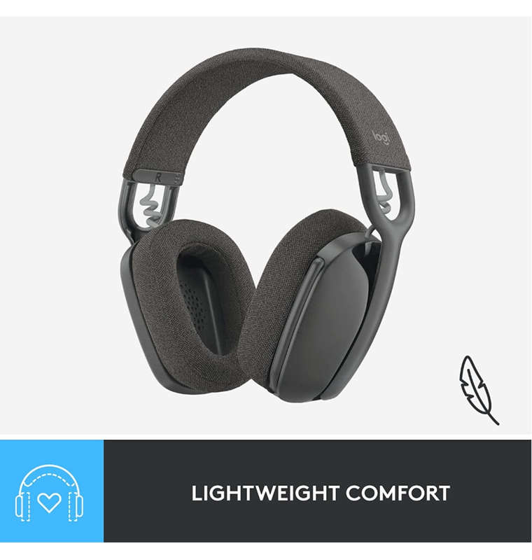 LOGITECH ZONE VIBE 100 WIRELESS HEADPHONES GRAPHITE