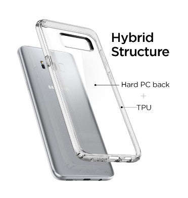 SAMSUNG GALAXY S8 PREMIUM AIR CUSHION HYBRID CASE CRYSTAL CLEAR | SPIGEN
