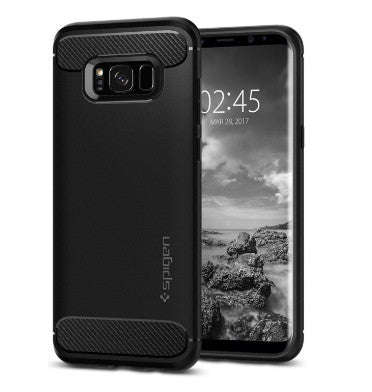 SAMSUNG GALAXY S8+ PLUS PREMIUM RUGGED CASE BLACK | SPIGEN