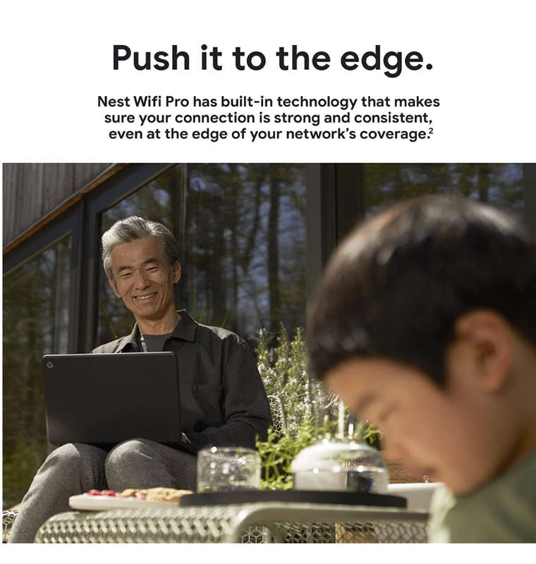 GOOGLE NEST WI-FI PRO 6E MESH ROUTER SNOW (2022)