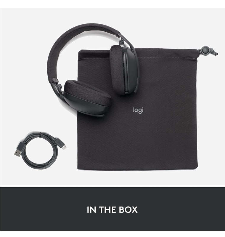 LOGITECH ZONE VIBE 100 WIRELESS HEADPHONES GRAPHITE