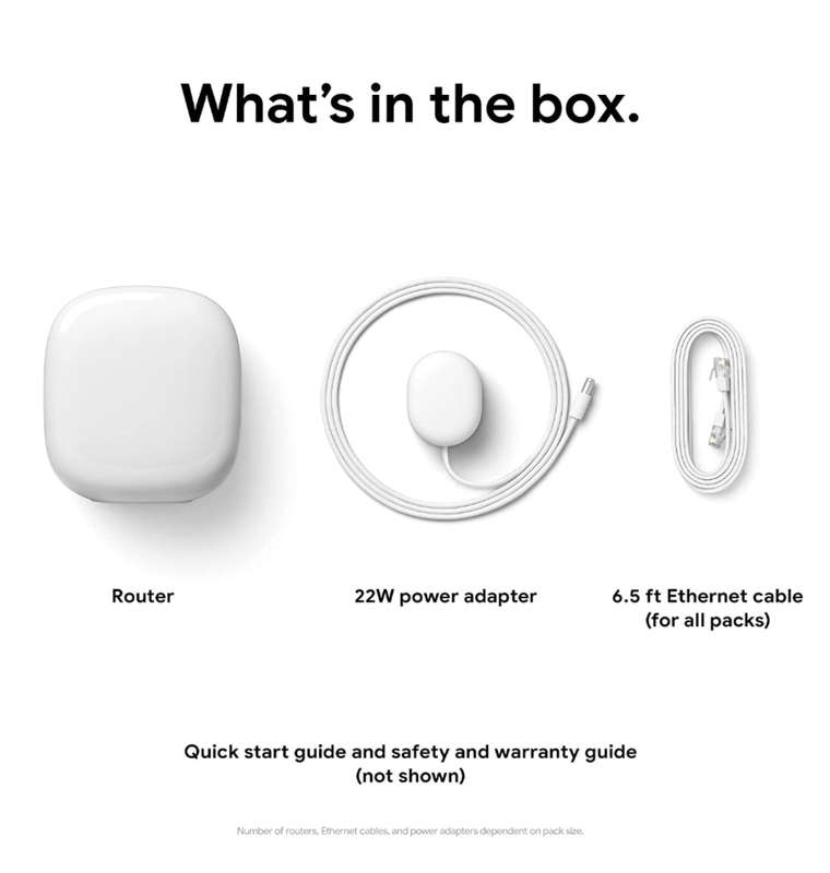 GOOGLE NEST WI-FI PRO 6E MESH ROUTER SNOW (2022)