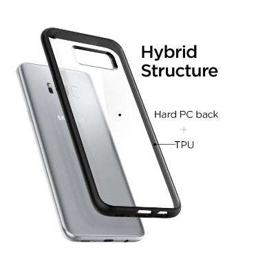 SAMSUNG GALAXY S8 PREMIUM AIR CUSHION HYBRID CASE MATTE BLACK | SPIGEN