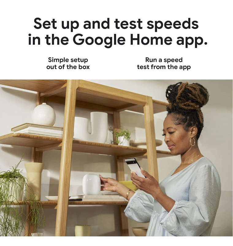 GOOGLE NEST WI-FI PRO 6E MESH ROUTER SNOW (2022)