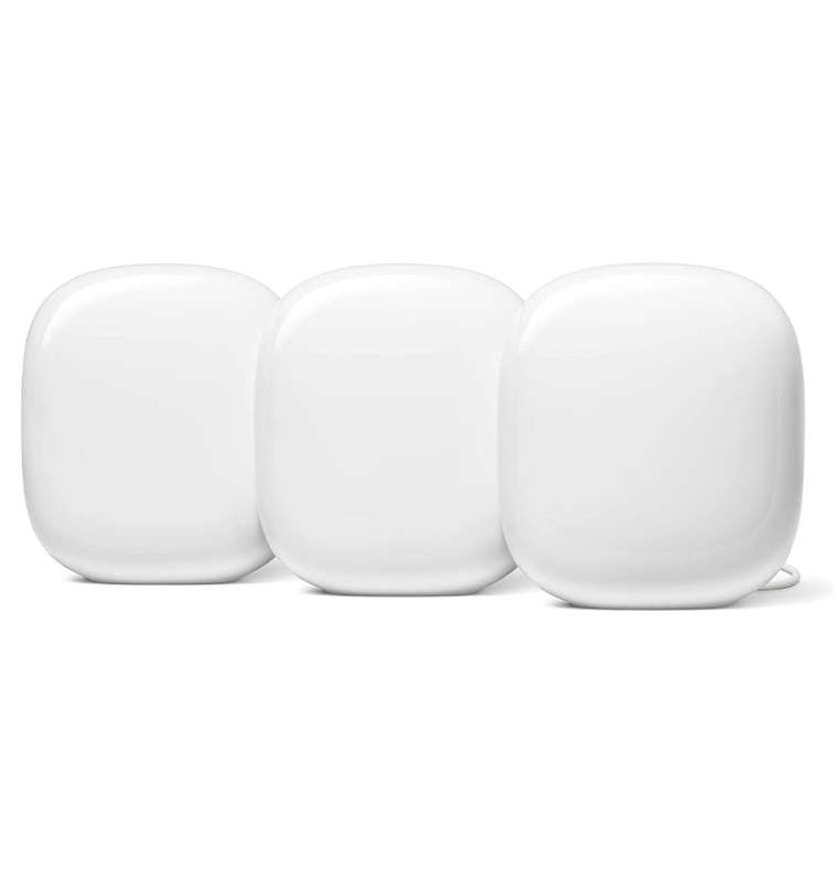 GOOGLE NEST WI-FI PRO 6E MESH ROUTER SNOW 3PK (2022)