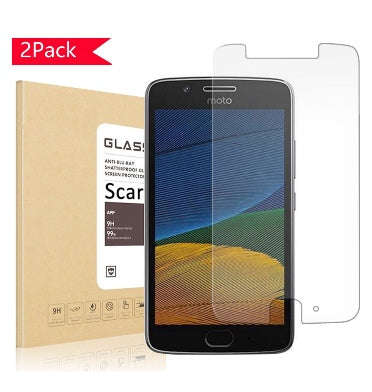MOTO G 5TH GEN PREMIUM TEMPERED GLASS SCREEN PROTECTOR 9H 2PK