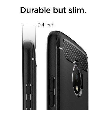 MOTO G PLUS 5TH GEN PREMIUM RUGGED ARMOR CASE BLACK | SPIGEN