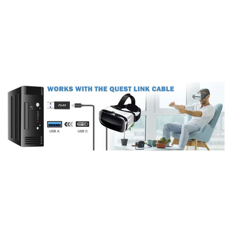 USB-C TO USB ADAPTOR FOR QUEST LINK CABLE | ELECTOP