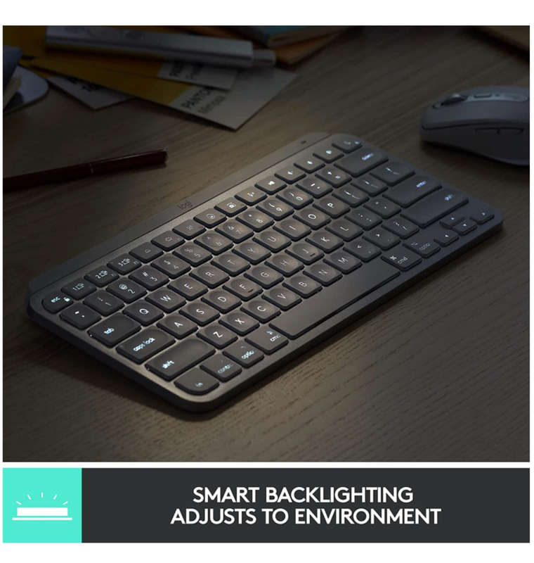 LOGITECH MX KEYS MINI WIRELESS KEYBOARD GRAPHITE