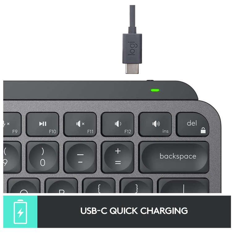 LOGITECH MX KEYS MINI WIRELESS KEYBOARD GRAPHITE