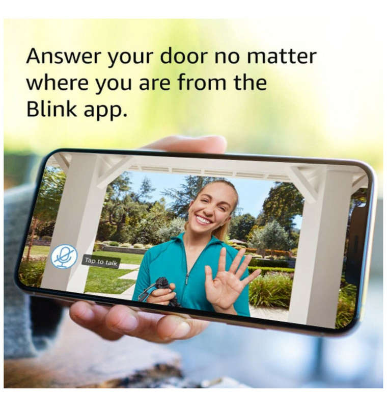 BLINK VIDEO DOORBELL SYSTEM WHITE