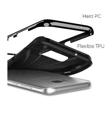 SAMSUNG GALAXY S8+ PLUS PREMIUM NEO HYBRID CASE SHINY BLACK | SPIGEN