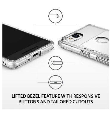GOOGLE PIXEL 2 PREMIUM FUSION CASE CRYSTAL CLEAR | RINGKE