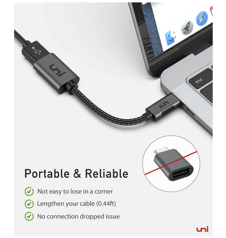USB-C THUNDERBOLT TO USB ADAPTOR CABLE 2PK | UNI