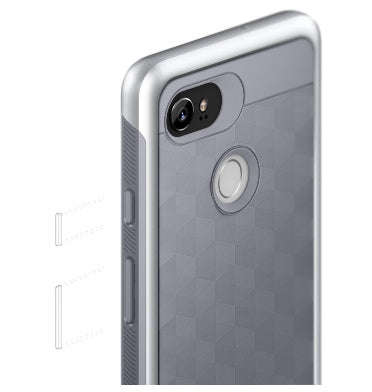 GOOGLE PIXEL 2 XL PREMIUM SLIM DUAL LAYER CASE OCEAN GRAY PARALLAX SERIES | CASEOLOGY