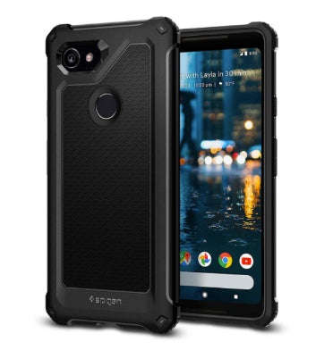 GOOGLE PIXEL 2 XL PREMIUM RUGGED ARMOR EXTRA CASE BLACK | SPIGEN