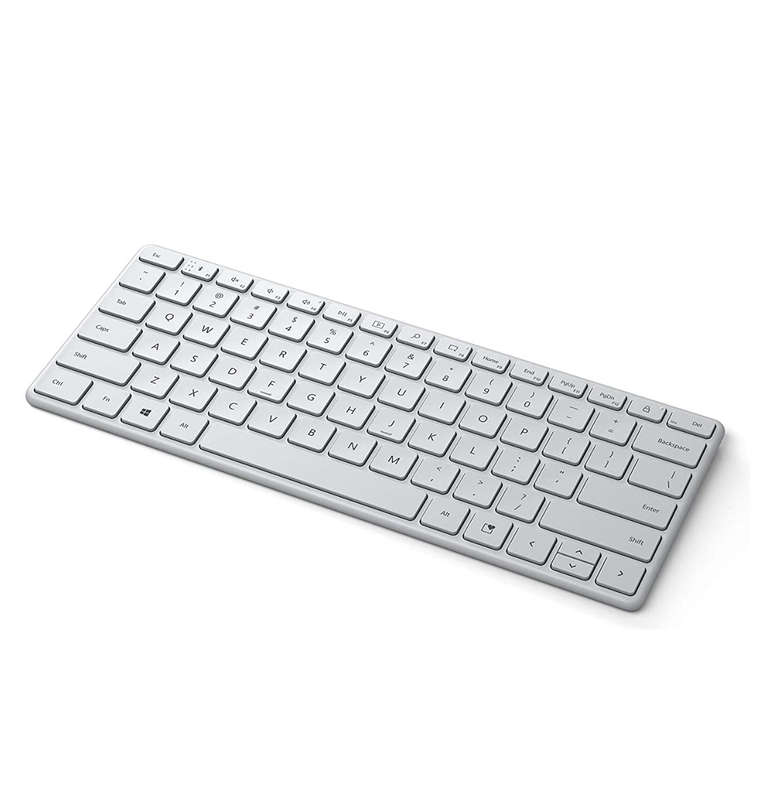 MICROSOFT DESIGNER COMPACT WIRELESS KEYBOARD GLACIER