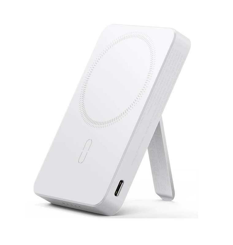 HALOLOCK MINI MAGSAFE KICKSTAND WIRELESS 5000MAH POWER BANK WHITE | ESR