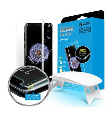 SAMSUNG GALAXY S9 TEMPERED SCREEN PROTECTOR 3D CURVED DOME GLASS | WHITESTONE