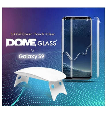 SAMSUNG GALAXY S9 TEMPERED SCREEN PROTECTOR 3D CURVED DOME GLASS | WHITESTONE