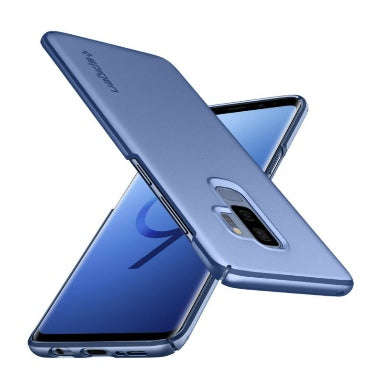 SAMSUNG GALAXY S9+ PREMIUM THIN FIT CASE CORAL BLUE | SPIGEN