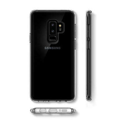 SAMSUNG GALAXY S9+ PREMIUM AIR CUSHION HYBRID CASE CRYSTAL CLEAR | SPIGEN