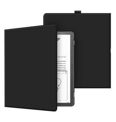 AMAZON KINDLE SCRIBE 10.2" (2022) PREMIUM PROTECTIVE SLIM SHELL PU LEATHER FOLIO FLIP COVER BLACK...