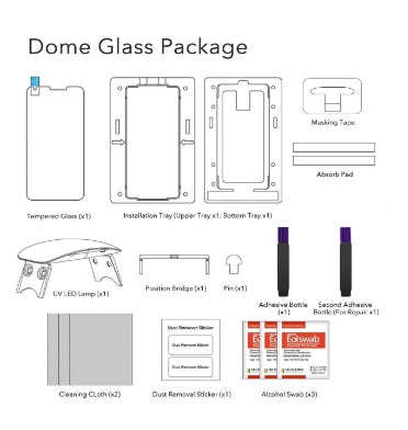 SAMSUNG GALAXY NOTE 9 TEMPERED SCREEN PROTECTOR DOME GLASS | WHITESTONE
