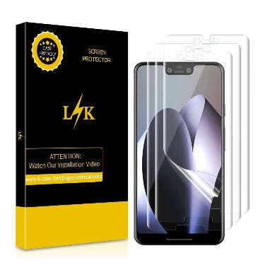 GOOGLE PIXEL 3 XL LIQUID SKIN SCREEN PROTECTOR 3PK | LK