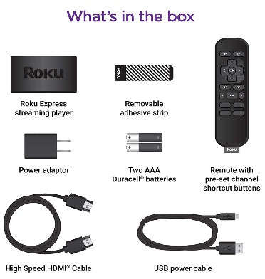 ROKU EXPRESS HD STREAMING STICK MEDIA PLAYER (2019)