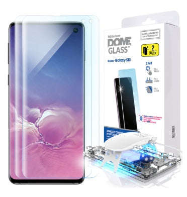 SAMSUNG GALAXY S10 TEMPERED SCREEN PROTECTOR 3D CURVED DOME GLASS 2PK | WHITESTONE