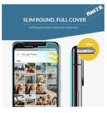 GOOGLE PIXEL 2 XL TEMPERED SCREEN PROTECTOR DOME GLASS | WHITESTONE