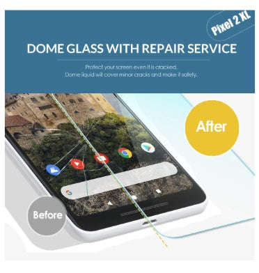 GOOGLE PIXEL 2 XL TEMPERED SCREEN PROTECTOR DOME GLASS | WHITESTONE