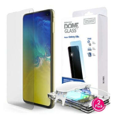 SAMSUNG GALAXY S10E TEMPERED SCREEN PROTECTOR 3D CURVED DOME GLASS 2PK | WHITESTONE