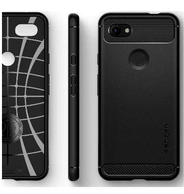 GOOGLE PIXEL 3A PREMIUM RUGGED ARMOR CASE BLACK | SPIGEN