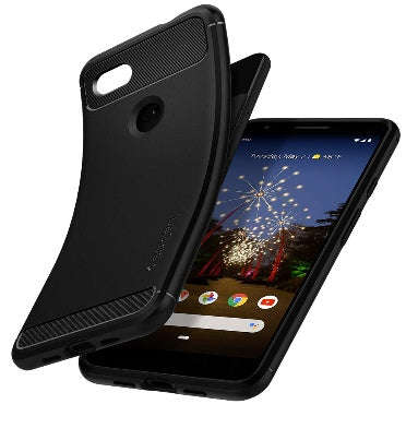 GOOGLE PIXEL 3A PREMIUM RUGGED ARMOR CASE BLACK | SPIGEN
