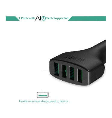 AUKEY 4 PORT 48W USB CAR CHARGER
