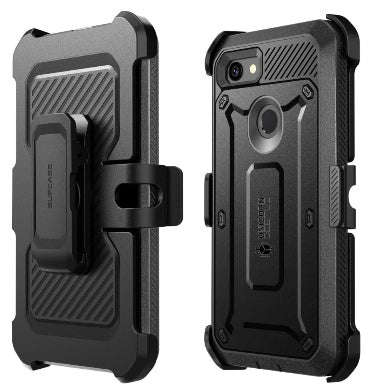 GOOGLE PIXEL 3A FULL BODY RUGGED PROTECTIVE CASE WITH SCREEN PROTECTOR BLACK | SUPCASE