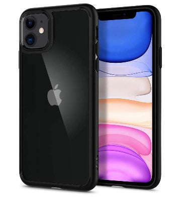 IPHONE 11 PREMIUM SLIM ULTRA HYBRID CASE MATTE BLACK/CLEAR | SPIGEN