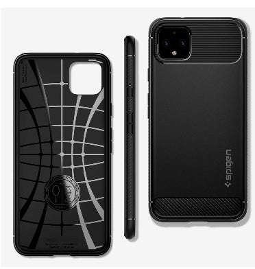 GOOGLE PIXEL 4 PREMIUM RUGGED ARMOR CASE BLACK | SPIGEN