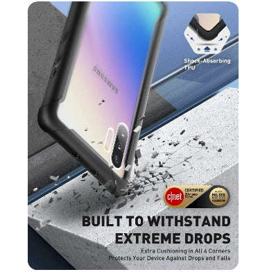 SAMSUNG GALAXY NOTE 10 ARES SERIES FULL BODY PROTECTIVE CASE BLACK/CLEAR | I-BLASON