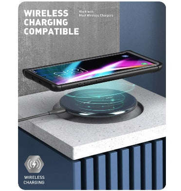 SAMSUNG GALAXY NOTE 10 ARES SERIES FULL BODY PROTECTIVE CASE BLACK/CLEAR | I-BLASON
