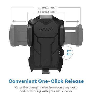 VAVA AIR VENT CAR MOUNT PHONE HOLDER BLACK